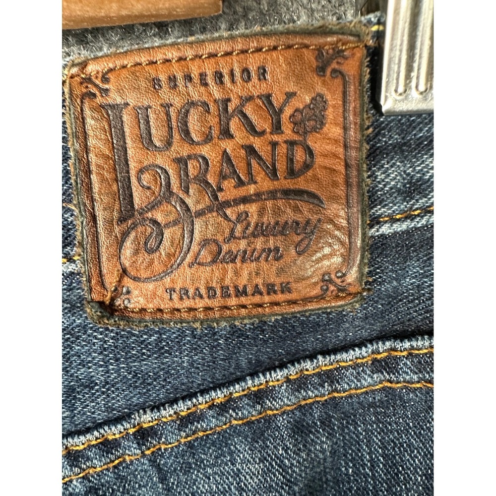 Lucky Brand Womens Long Inseam Vintage Straight Jeans 31 Dark Wash Classic Denim - Picture 11 of 11